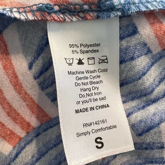 *Lularoe Women's Size Small Dress Patriotic fourth of July #1064 - Picture 5 of 13